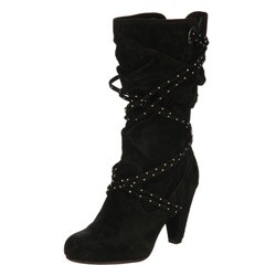 White Mountain Women's 'Giggle' Black Boots
