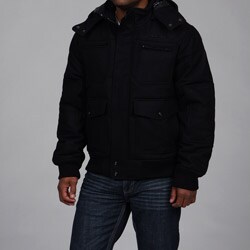 Rocawear Men's Wool Blend Down-filled Bomber Coat