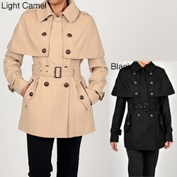 Miss Sixty Women's Wool-blend Double-breasted Capelet Coat