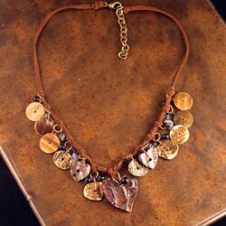 Peyote Bird Designs Sodalite Sweetheart Necklace (China)