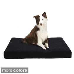 Soft Touch MicroBerber Black and Blue Orthopedic Napper Pet Bed