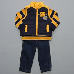 Baby Togs Infant Boy's 3-pc Vest Set
