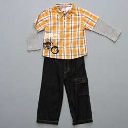 Baby Togs Toddler Boy's 2-piece Woven Shirt & Pant Set