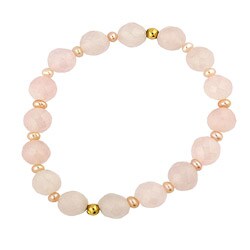 Junior Jewels Children's Pink Freshwater Pearl Bracelet (6mm)