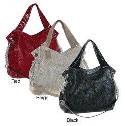 B-Collective Croc Print Hobo Handbag