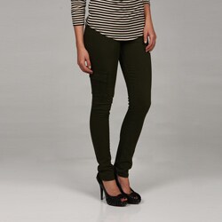 Degaine Women's Olive Single Cargo Pocket Jeans