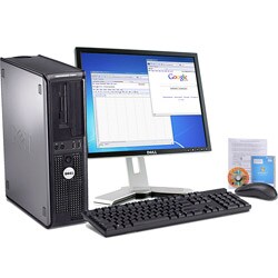 Dell Optiplex 760 2.6GHz 80GB Desktop Computer with 17-inch Dell Monitor