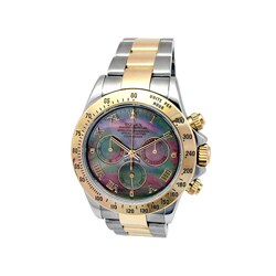 Pre-owned Rolex Men's 18k Gold and Steel Oyster Perpetual Daytona Watch