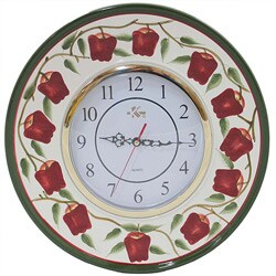 Country Apple Collection Hand-painted Wall Clock
