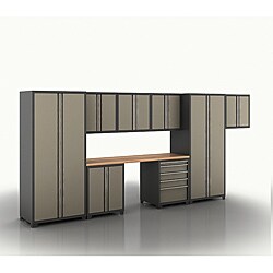 Professional Series 18-gauge Taupe 9-piece Pro Series Cabinet Set