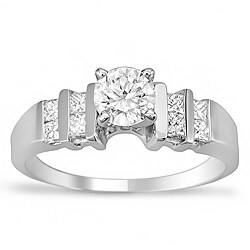14k Gold 4/5ct TDW Certified Clarity-enhanced Diamond Engagement Ring (F-G, SI2-SI3)