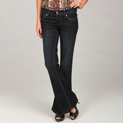 Seven7 Women's Celeb Blue Flare Stretch Jeans