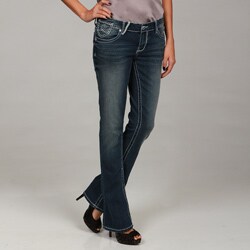 Seven7 Women's Slim Embellished Pocket Jeans