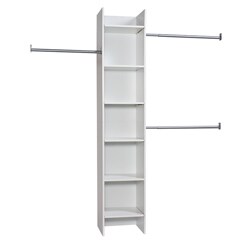 FlexHOME Closet Organizer Tower and Rods<br />