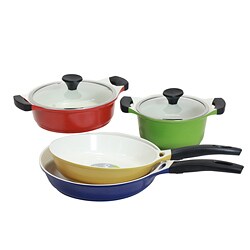 Lock and Lock 6-piece Non-Stick Ceramic Cookware Set