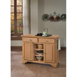 Home Styles Premium Maple Create-a-Cart with (2) Two Doors, (2) Two Shelves, Towel Bars
