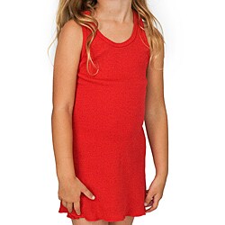 American Apparel Girls Rib Racerback Red Dress (Size 2)
