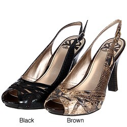 Fergalicious Women's 'Geena' Slingback Peep-toe Pumps