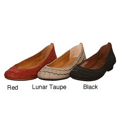 Naya Women's 'Begonia' Woven Leather Dress Flats