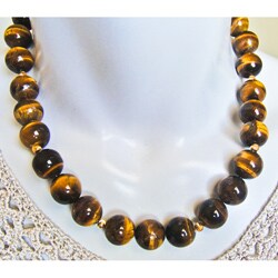 Goldtone Tiger's Eye Necklace (USA)