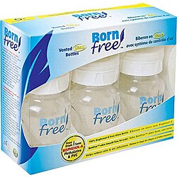 Born Free Wide Neck 5-ounce Glass Bottles (Pack of 3)