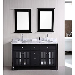 Design Element Imperial 60-inch Double Sink Bathroom Vanity Set