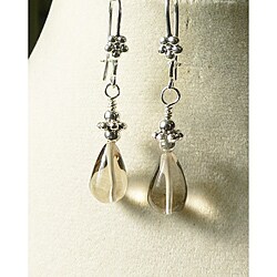 Palmtree Gems 'Naomi' Smoky Quartz Earrings