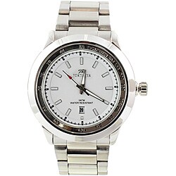 Fortuner Men's Silvertone Stainless Steel Watch