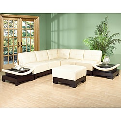 6-piece Leather Sectional Set