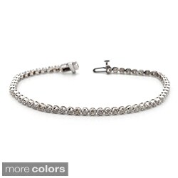 14k Gold 2 1/6ct TDW Diamond 7.5-inch Tennis Bracelet (J-K, I2)