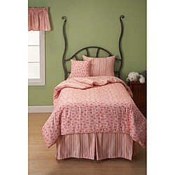Sweet Hearts 4-piece Reversible Twin-size Duvet Cover and Insert Set
