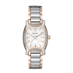 Bulova Women's Lawton Diamond Bezel Watch