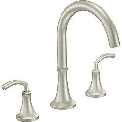 Moen TS963BN ICON Two-Handle High Arc Brushed Nickel Roman Tub Faucet
