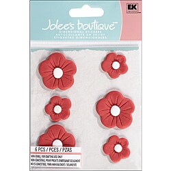 Jolee's Confections 'Large Red Fondant Flowers' Stickers