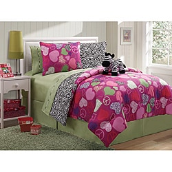 Reversible Zebra 3-piece Twin-Size Comforter Set