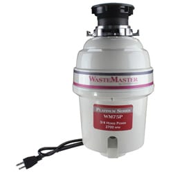 WasteMaster WM75P 3/4 HP Platinum Series Food Waste Disposer Garbage Disposal