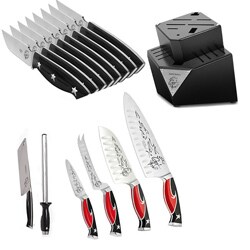 guy fieri knife set with block