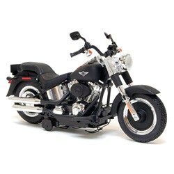 Harley Davidson Battery Operated Fat Boy Rev and Go Motorcycle
