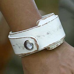 Handcrafted Leather 'Ice Explorer' Wrap Bracelet (Indonesia)