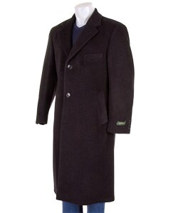 Prague Men's Black Overcoat