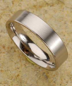 Men's Titanium 7 mm Brushed Finish Band