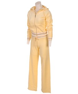 Platinum Hooded Velour 2-pc. Warm-up Ensemble