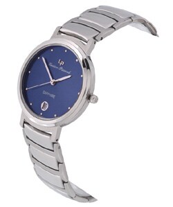 Lucien Piccard Men's Blue Dial Silvertone Watch