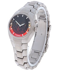 Fossil Men's Flame Dial Stainless Steel Watch
