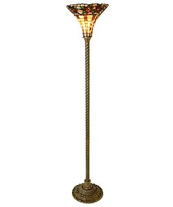 Tiffany-style Flower Torchiere
