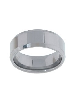 Tungsten Carbide Beveled-edge Band (8 mm)