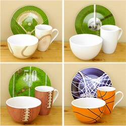 Konitz 12-piece Sports Theme Breakfast Set