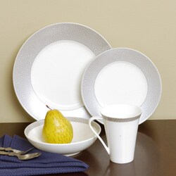 Sasaki Cayman Silver 16-piece Dinnerware Set