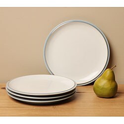Denby 'Blue Jetty' Cornflower Blue/ White Salad Plates (Set of 4)