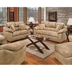 Sierra Camel Sofa and Loveseat Set